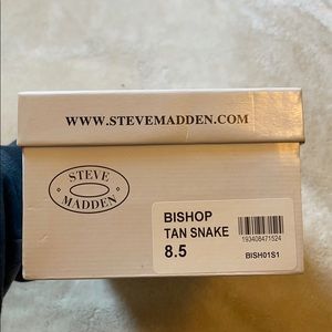 steve madden snake skin mule